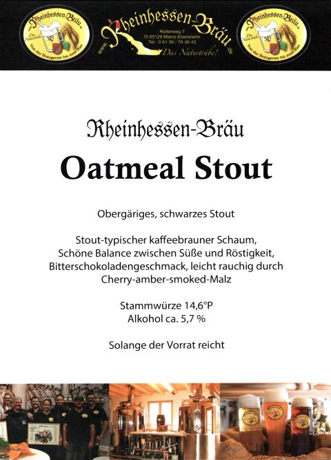 Oatmeal Stout Werbung